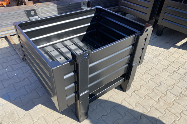 Blechbehälter für Gussteile/Schrott