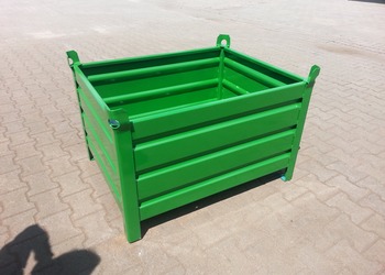 Stahl behälter, Stapelboxen, Transportcontainer, Transportwagen