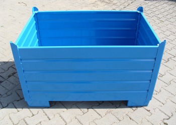 Stahl behälter, Stapelboxen, Transportcontainer, Transportwagen