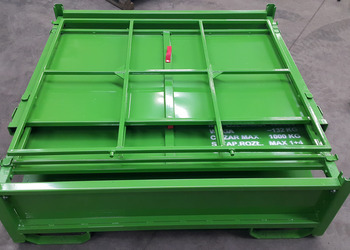 Ladungsträger für Trennwände, Metallbehälter, Sonderausführung, Metalllagerbehälter