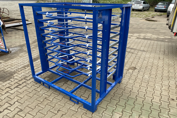 Transportpalette für Trennwände