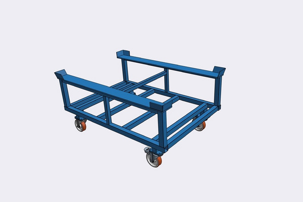 Palettenfahrgestelle mit Rollen für Europaletten